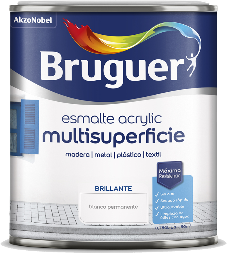 Esmalte Acrylic Multisuperficie Brillante - Bruguer Spongecake Beige Gloss Tile Paint 750ml (2011x1422), Png Download