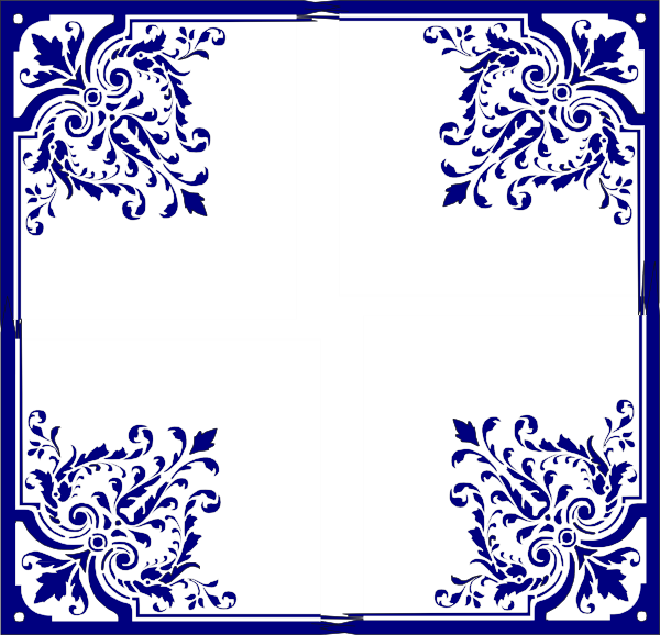 How To Set Use Blue Corner Svg Vector (600x578), Png Download
