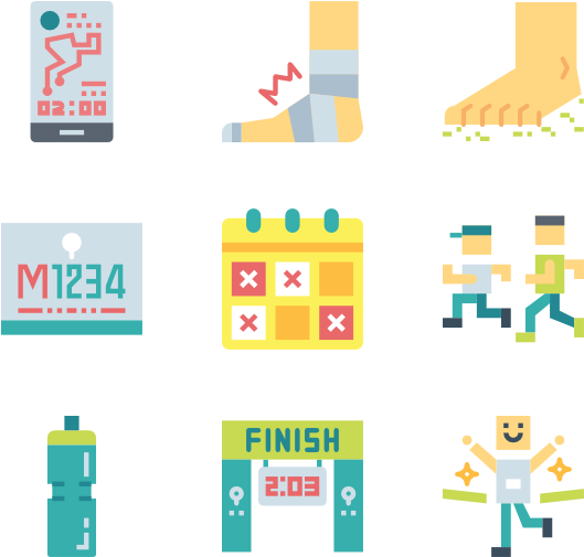 Running - Icon (600x564), Png Download