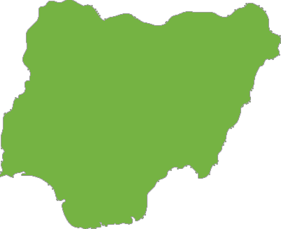Kaart Nigeria - Transparent Nigerian Map Png (402x328), Png Download