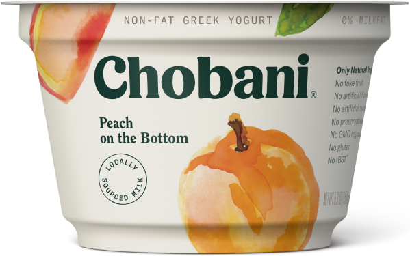 Brand Of The Moment - Chobani Peach (600x420), Png Download