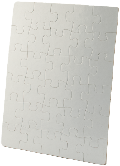 7 1/2" X 9 1/2" Rectangle Cardboard Jigsaw - Construction Paper (500x588), Png Download