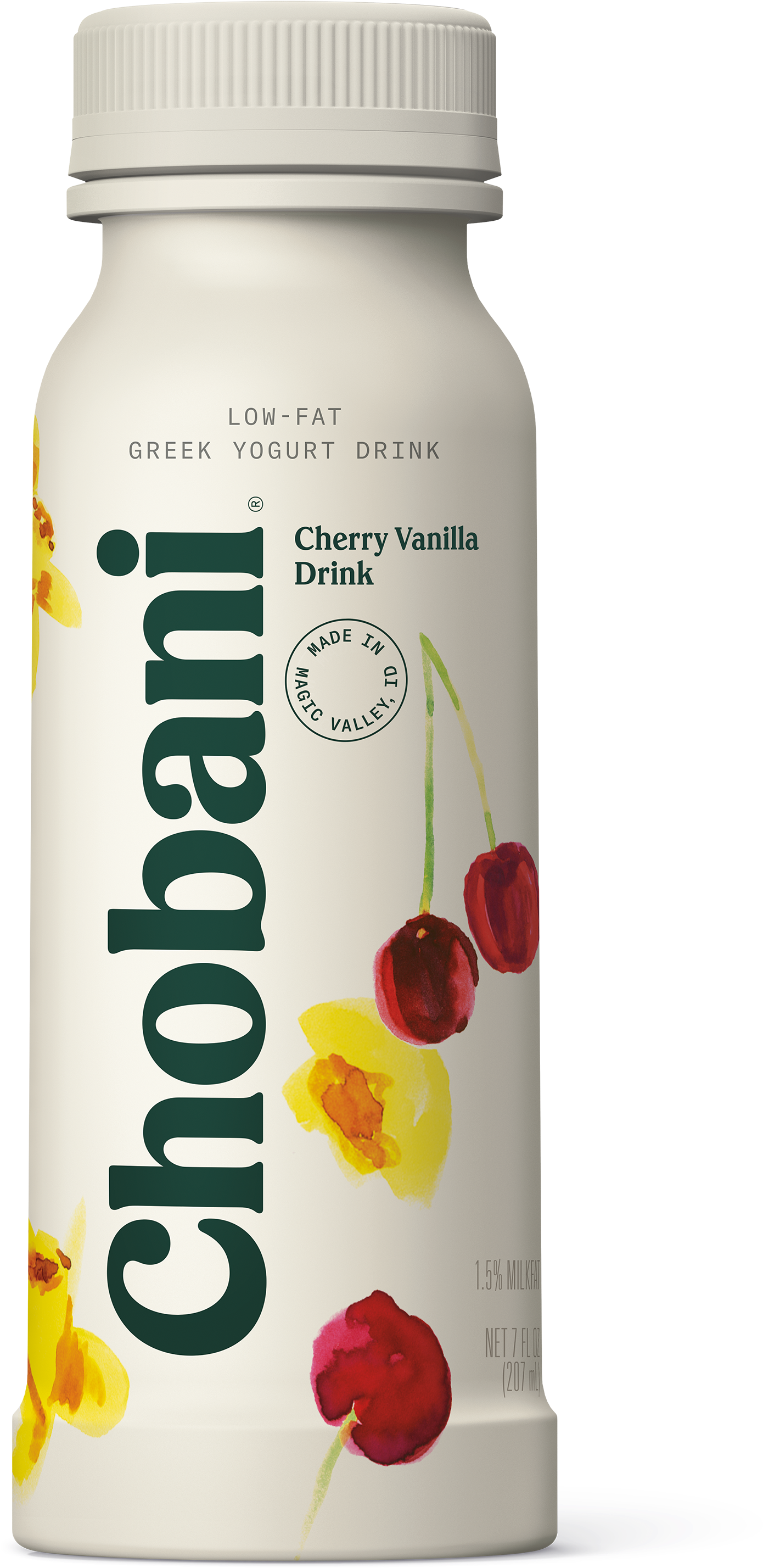 Chobani, Cherry Vanilla Low Fat Greek Yogurt Drink, - Chobani Greek Yogurt Drink Strawberry Banana (3150x3150), Png Download