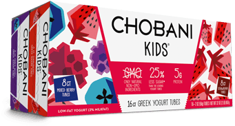 Chobani Kids Mixed Berry And Strawberry Greek Yogurt - Chobani Yogurt Tubes (650x499), Png Download