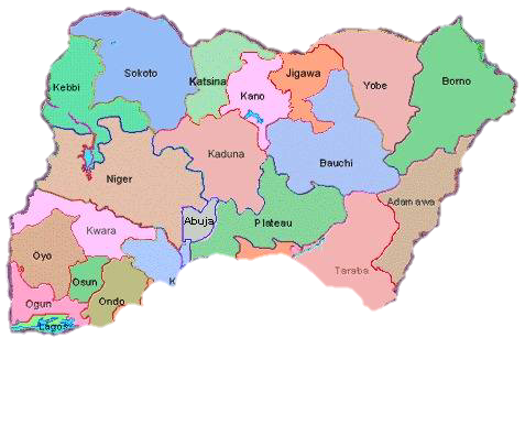 Com/the Map Of Nigeria Would Look Funny If Biafra Secedes - Map Of Com Nigeria (477x386), Png Download