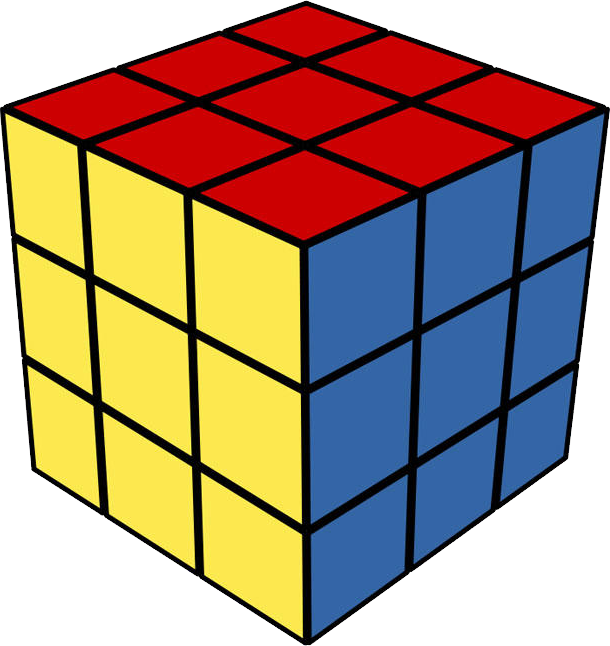 Rubix Cube Clipart (610x646), Png Download