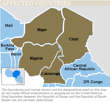 Countries Involved - Nigeria - Map (350x343), Png Download