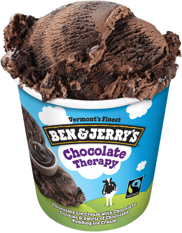 Chocolate Therapy® Pint - Ben And Jerry's Chocolate Therapy (374x479), Png Download