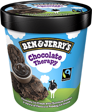 Chocolate Therapy® Pint - Ben And Jerry's Chocolate Therapy (374x479), Png Download