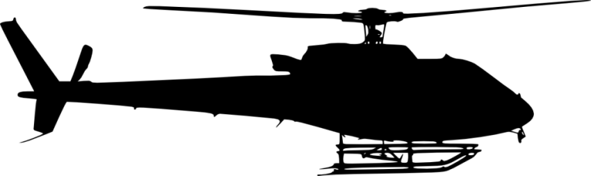 Free Png Helicopter Side View Silhouette Png Images - Helicopter Silhouettes Side (850x253), Png Download