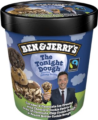 The Tonight Dough® Pint - Ben And Jerry's Ice Cream (374x479), Png Download