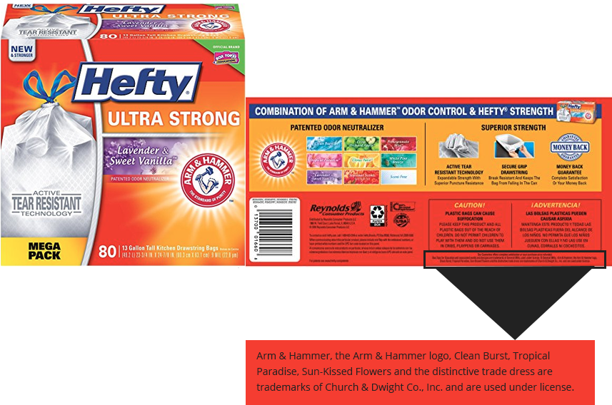 One Of The Most Interesting Licensors Is Sunkist Who - Hefty Ultra Strong Trash Bags (lavender Sweet Vanilla, (856x600), Png Download