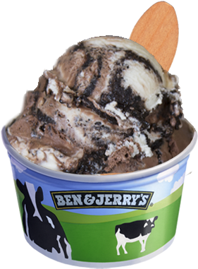 Chip Off The Dough Block Ben And Jerry's (374x393), Png Download