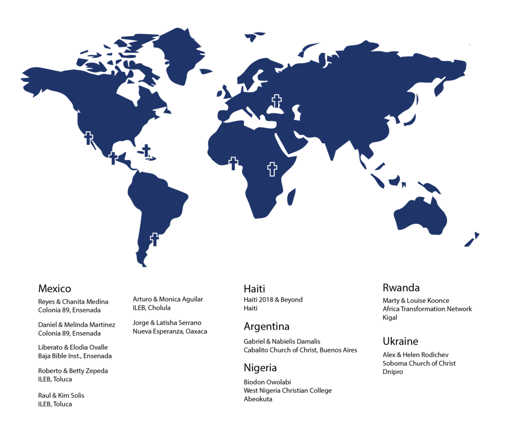 Missions Map - International Migrant Day 2017 (1000x862), Png Download