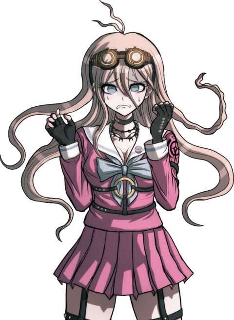 "eeeek I I'm So Sorry P Please Don't Hurt Me " - Miu Iruma Sprites Transparent (480x656), Png Download