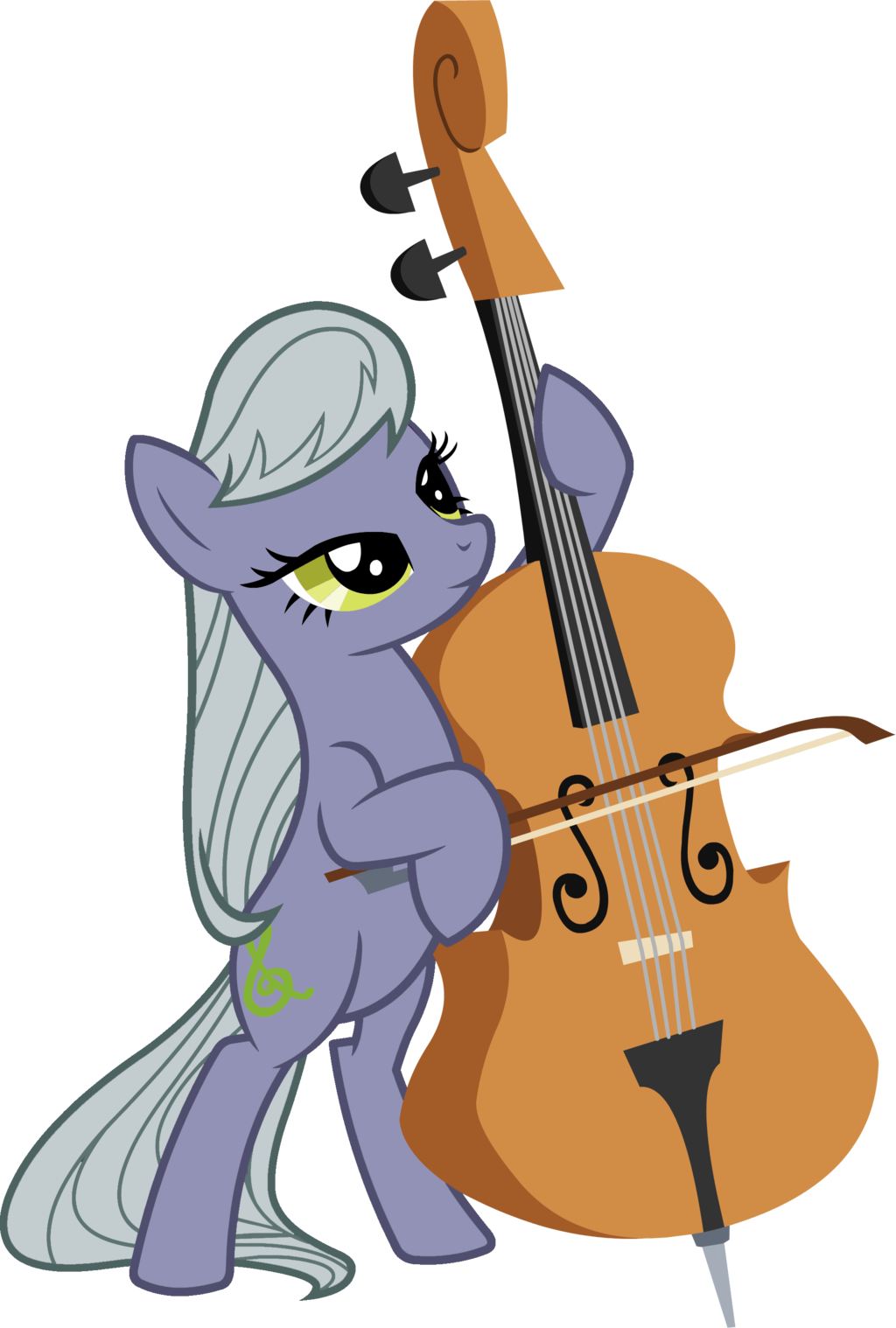 Blah23z, Bow , Cello, Cello Bow, Limestone Pie, Octavia - Octavia Pony (1024x1518), Png Download