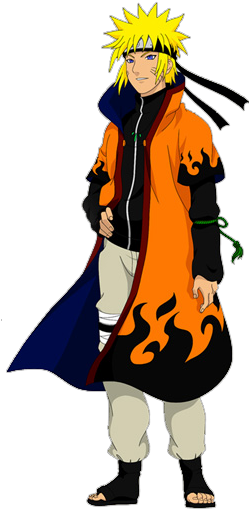 Naruto In Outfit Hokage Hokage Naruto-png (248x540), Png Download