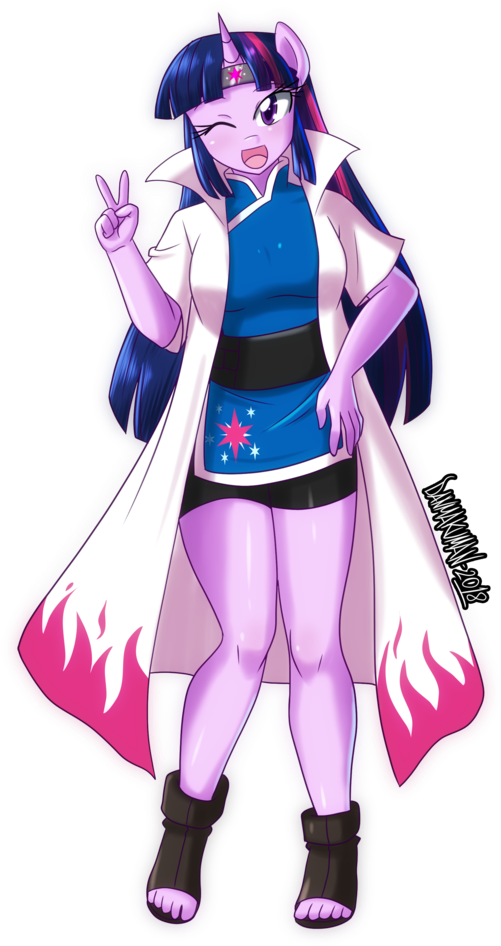 Danmakuman, Clothes, Crossover, Feet, Hokage, Kunoichi, - My Little Pony: Friendship Is Magic (683x1024), Png Download