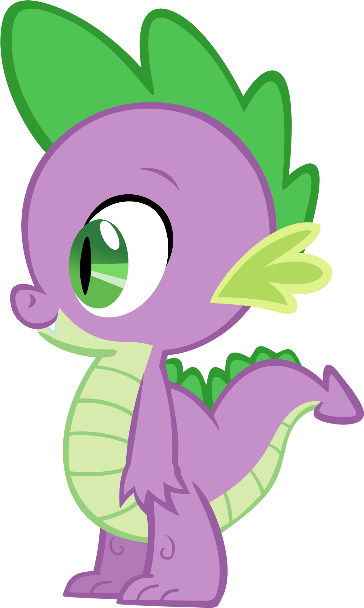 Spike The Dragon Vector By Durpy-d51a3tn - Spike Dragon (1377x2108), Png Download