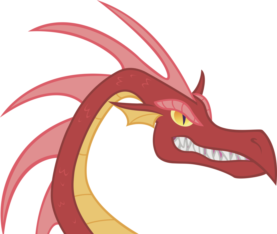 Mlp Vector - Red Dragon My Little Pony (971x823), Png Download