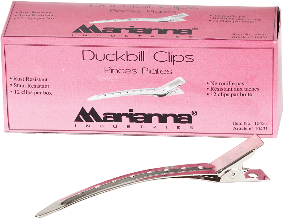 Duckbill Metal Clips - Marianna Beauty Accessories Marianna: Duckbill Metal (1600x1600), Png Download