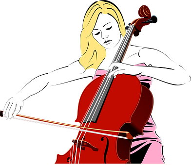 Cello Instrument Musical Instrument String - Cello Musikinstrument (392x340), Png Download
