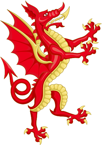 257 × 240 Pixels - Welsh Dragon Coat Of Arms (513x480), Png Download