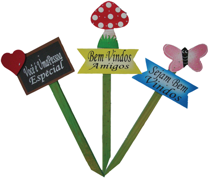 Produtos Placa Decorativa Mini West - Placas Decorativas De Jardim (600x413), Png Download