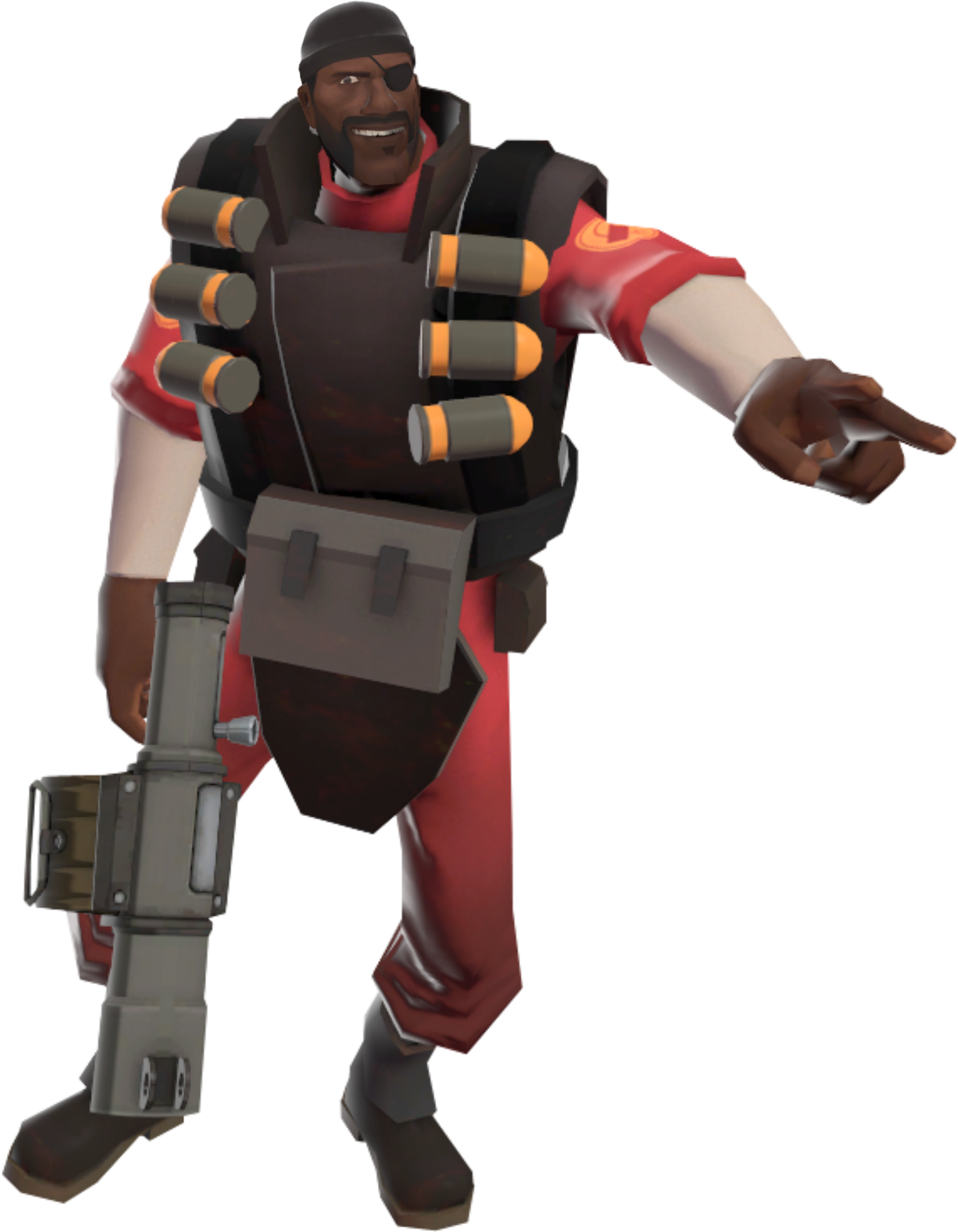 Demoman In Team Fortress - Tf2 Demoman Png (1684x2165), Png Download