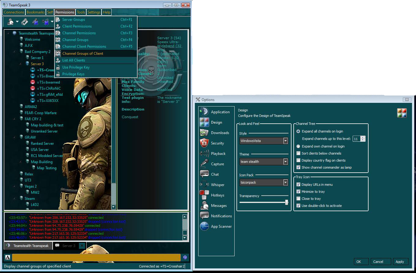 Team Stealth Ts3 Skin - Ts3 Style (1360x892), Png Download