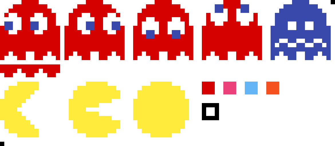 Pacman картинки пиксельные