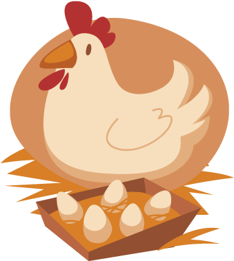 Download Kids Hen Eggs Wall Sticker Dibujo Gallina Y Huevo Png Image With No Background Pngkey Com