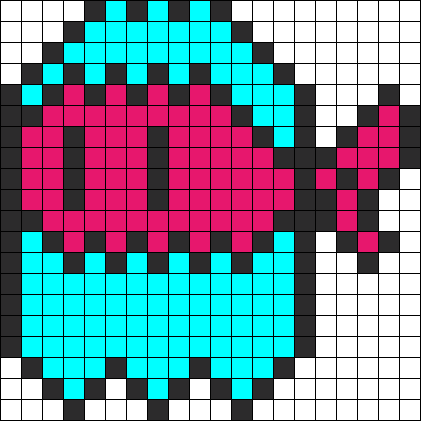 Ninja Pacman Perler Bead Pattern / Bead Sprite - Bead (421x421), Png Download