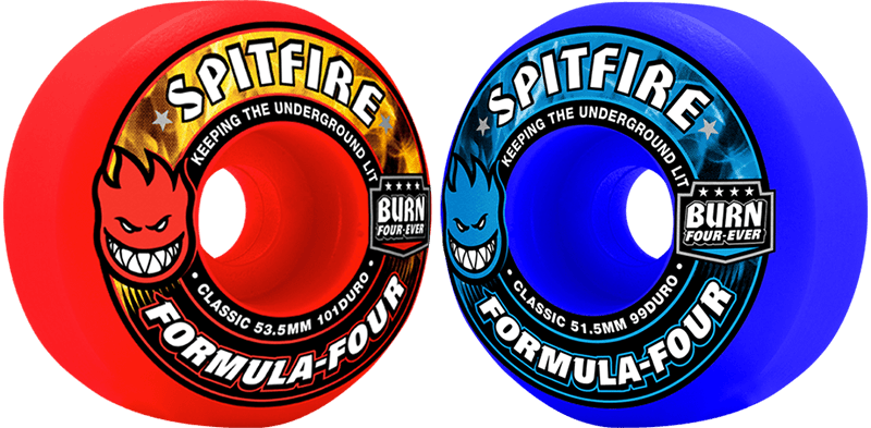 Spitfire Formula Four Keeping The Underground Lit Special - Spitfire Classic Formula Four 101 Duro 52mm (800x393), Png Download