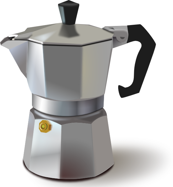 Coffee Maker Steel (552x597), Png Download