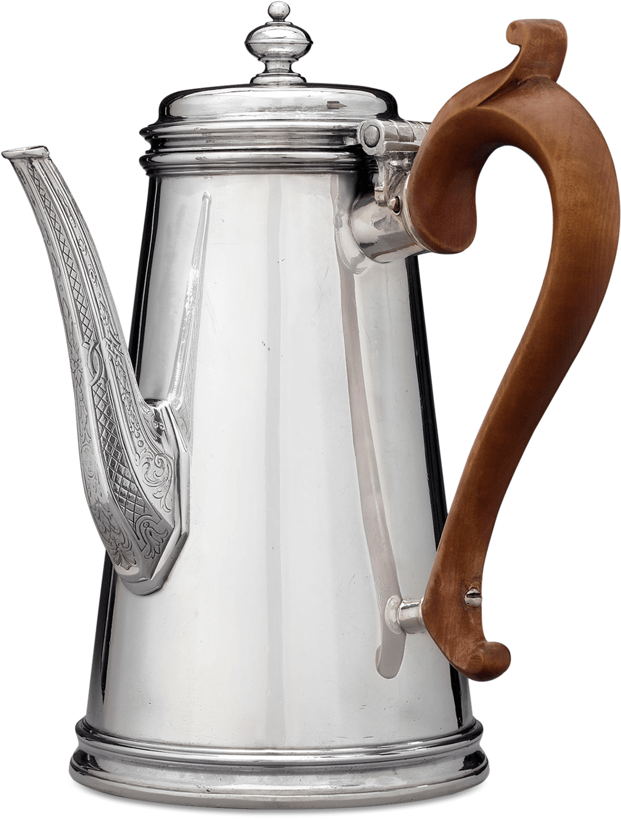 Paul De Lamerie Britannia Silver Coffee Pot (1400x1750), Png Download