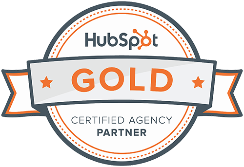 Hubspot Gold Partners - Hubspot Gold Partner Badge (500x343), Png Download