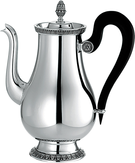 Christofle - Coffee Pot - Théière En Métal Argenté (1000x1000), Png Download
