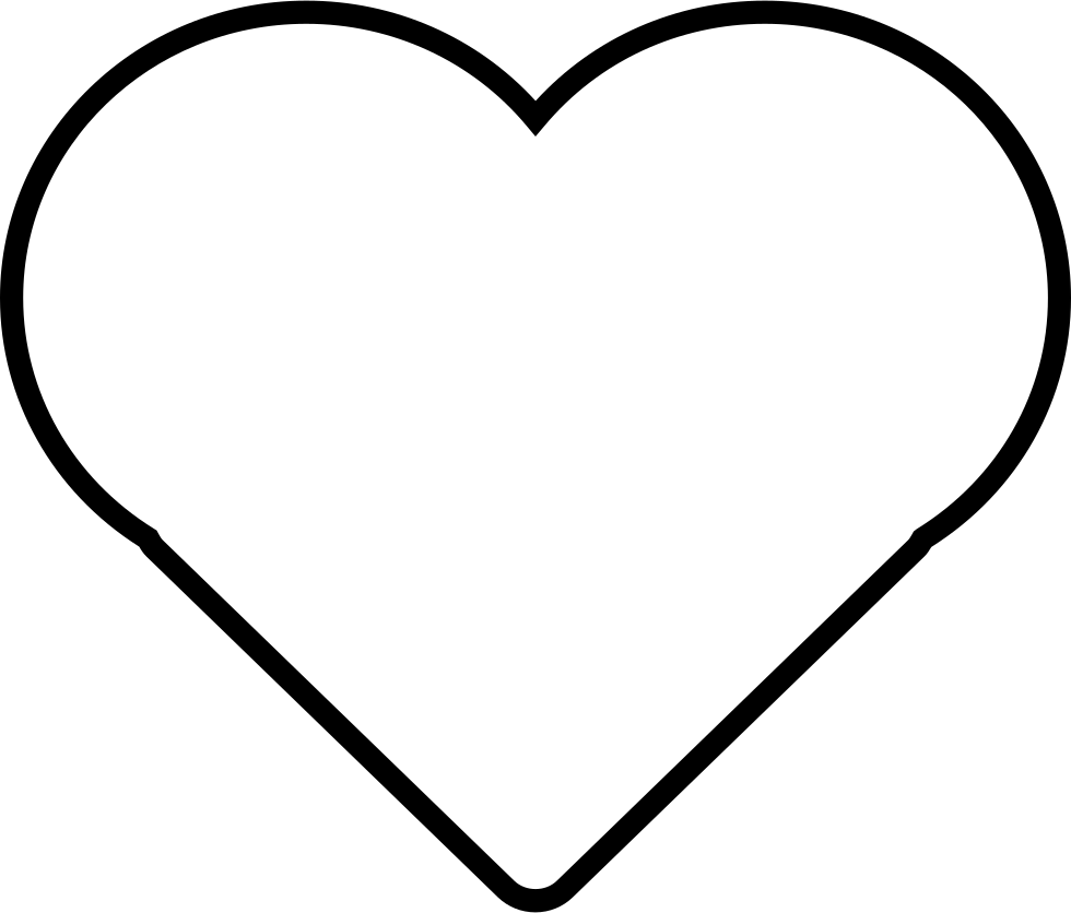 Big Heart - - Heart Coloring Page (980x836), Png Download