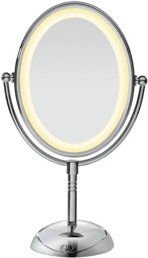 Led Lighted Collection Mirror - Conair Led Lighted Mirror (550x550), Png Download