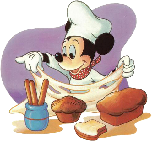 Chef Mickey Breads - Mickey Mouse Chef Clipart (494x468), Png Download