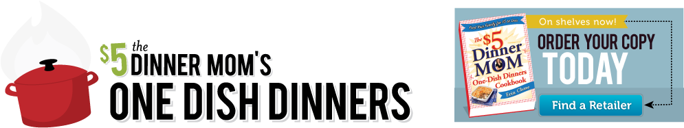Onedishdinners - Com - Dinner Mom One-dish Dinners Cookbook (1047x210), Png Download