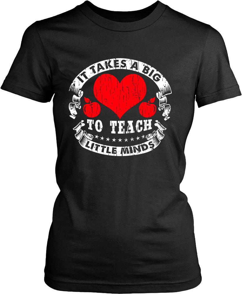 It Takes Big Heart To Teach Little Minds Teacher T-shirt - Fallah Bahh T Shirt (1000x1000), Png Download