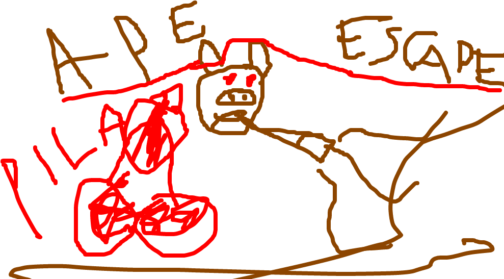 Ape Escape - Illustration (1020x608), Png Download