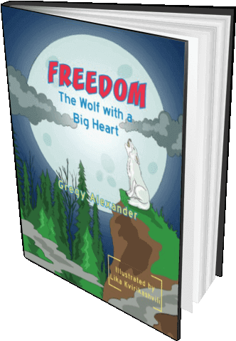 Buy Freedom The Wolf With A Big Heart Book Online - Wolf (500x500), Png Download