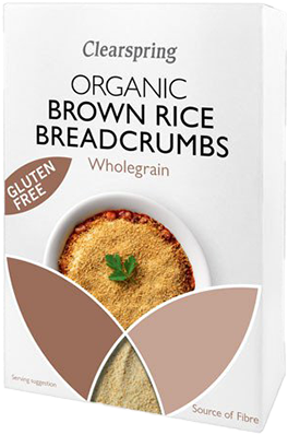 Organic Brown Rice Breadcrumbs - Clearspring Org Gf Brown Rice Breadcrumbs 250g (600x450), Png Download