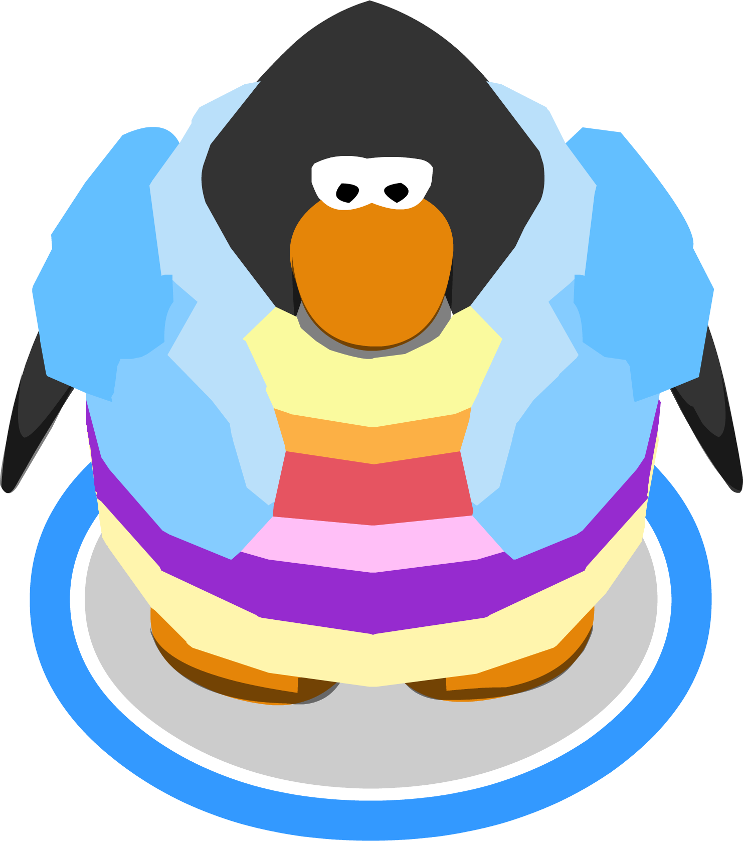 Springtime Sass In-game - Club Penguin Graduation Cap (1482x1677), Png Download
