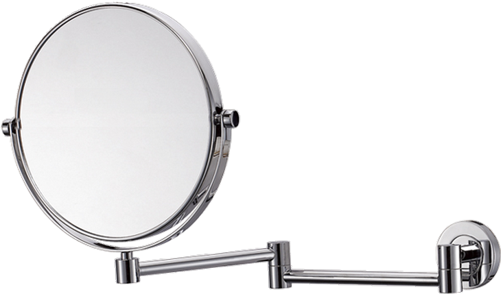 Wall Mounted Round Cosmetic Mirror Ø20 Cm Double Sided - Circle (800x600), Png Download