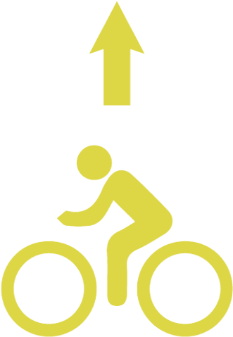 Many Roadways In Our Community Feature Marked Bicycle (386x530), Png Download