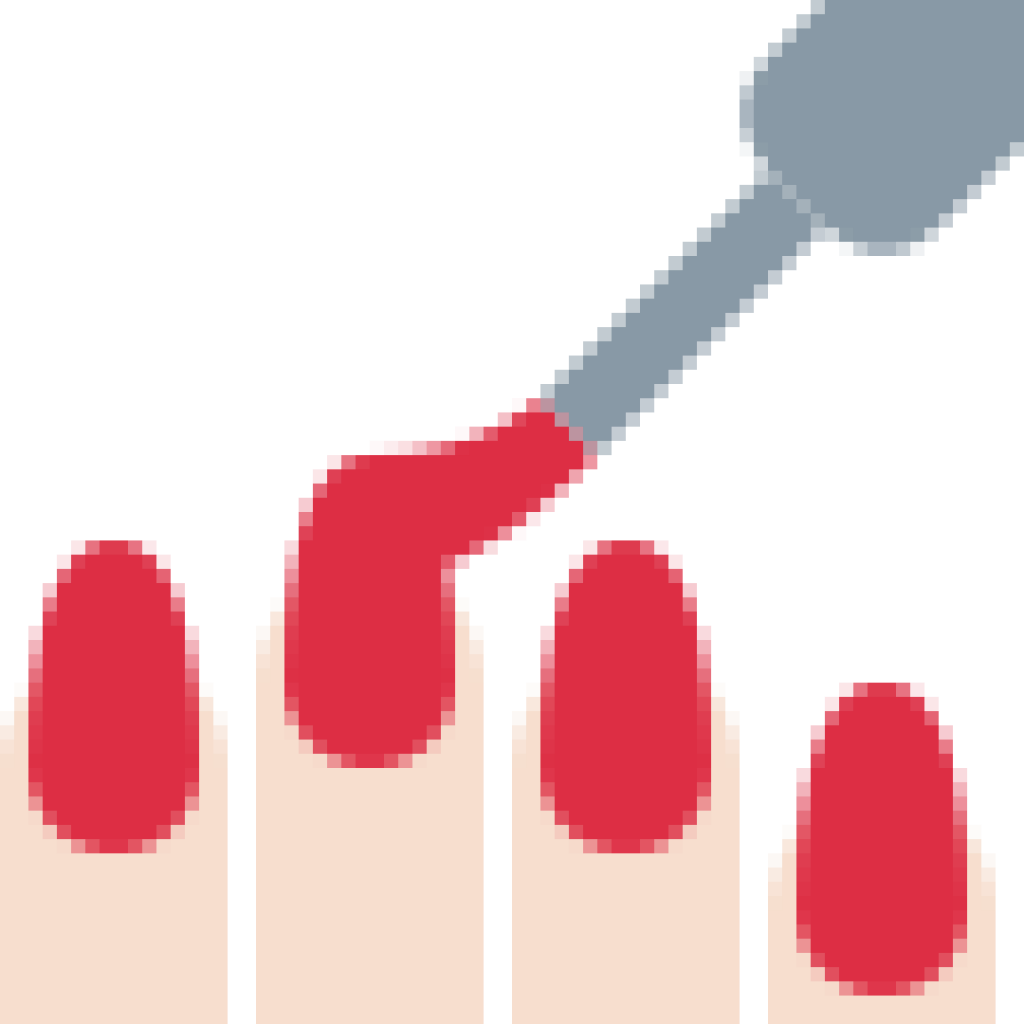 Pregnant Hilary Duff Tells Daughter On The Way To 'hurry - Cartoon Nail Polish Png (1024x1024), Png Download